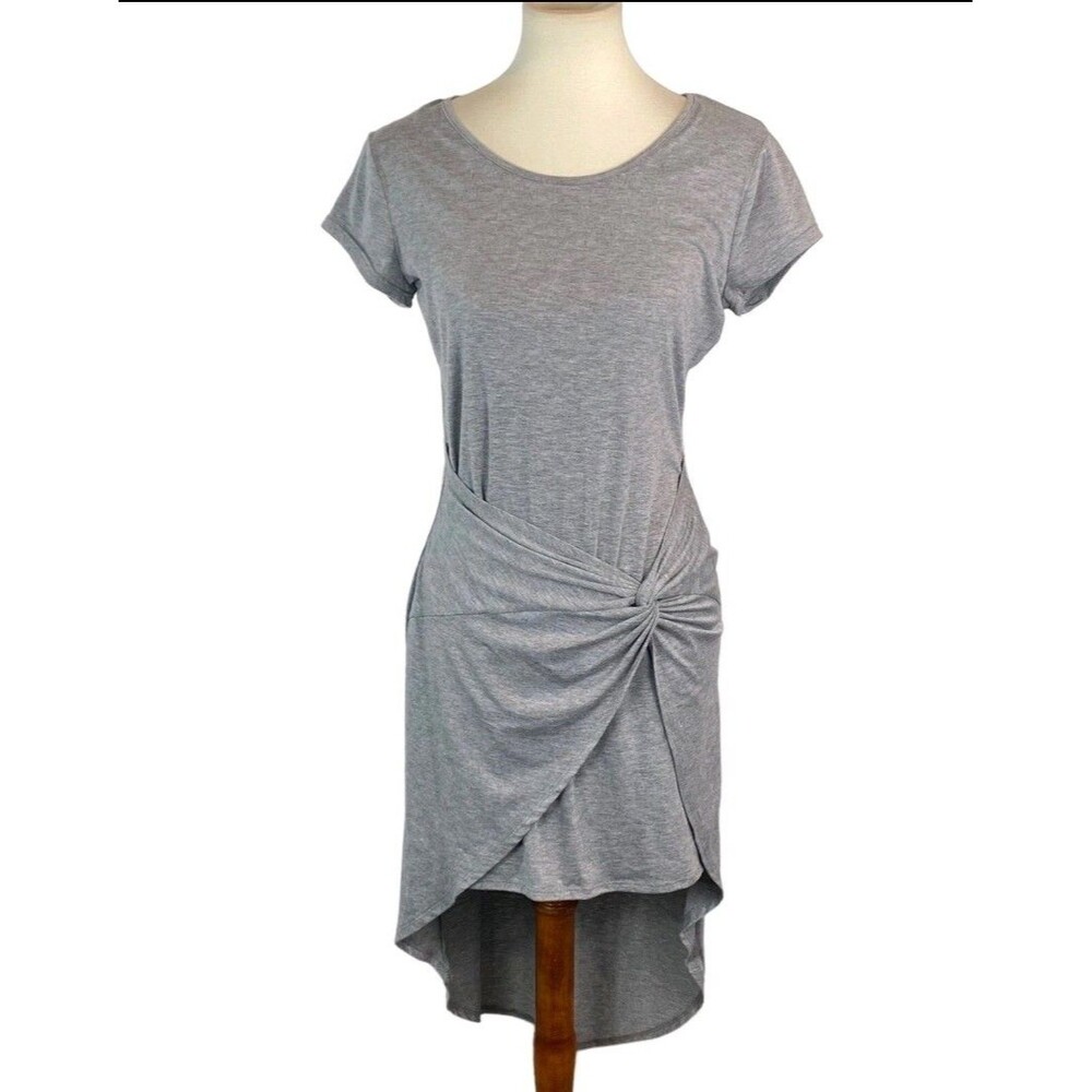 Kristin Nicole Gray Asymmetrical High-Low Wrap Dress Women's Size L.  SKU# A-104 - Picture 10 of 12